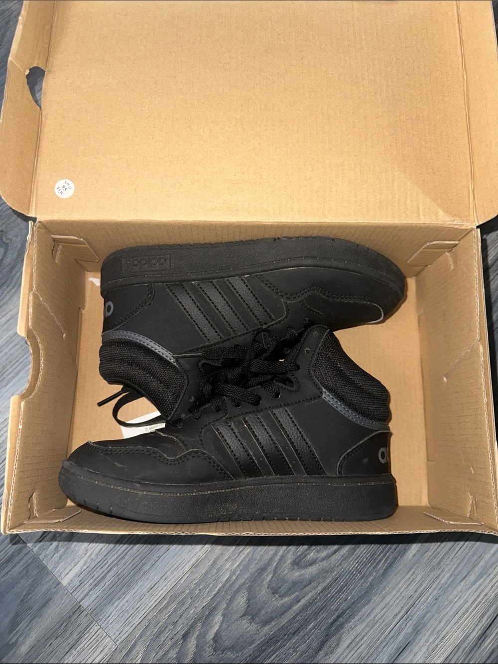 adidas Originals Kids Black High-Top Sneakers